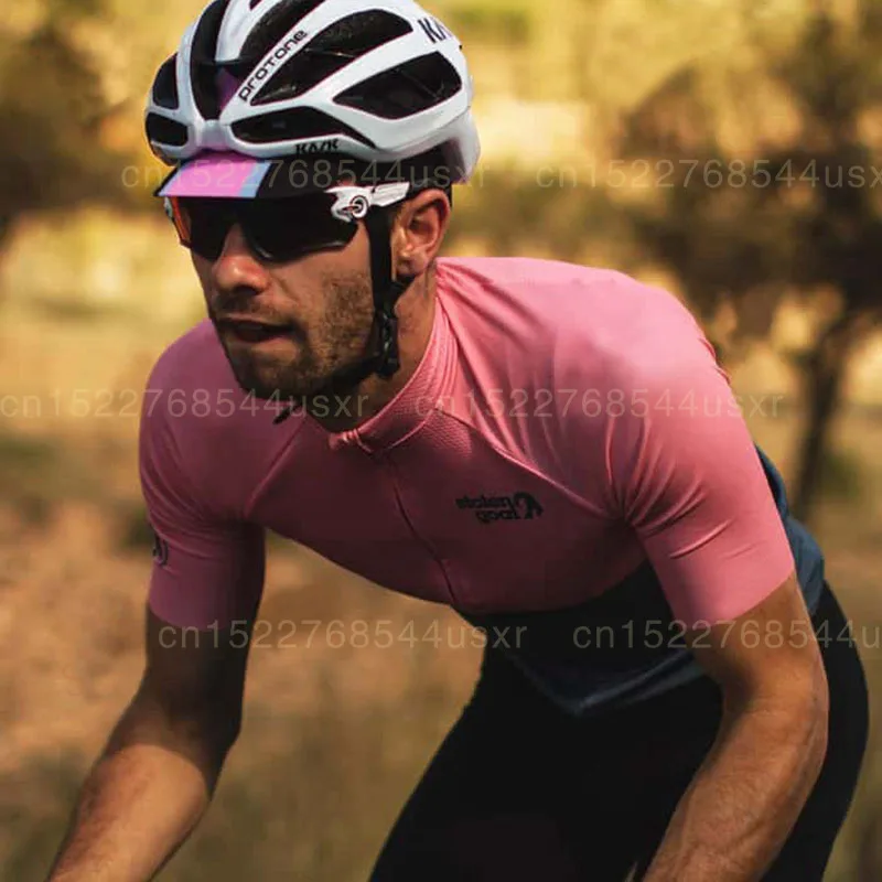 Украденный козел мужские s Core Велоспорт Джерси Мужчины розовый с коротким