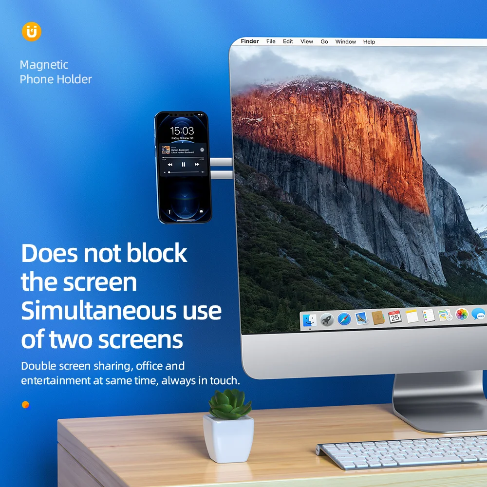 магнитный держатель hoco для iphone 12 pro