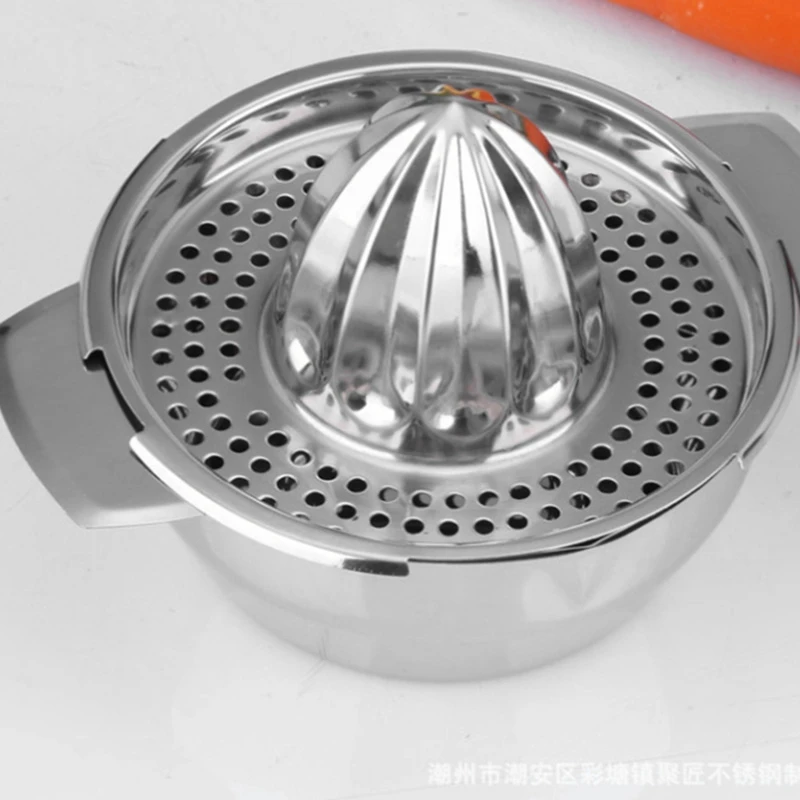 

Lemon Fruit Juicer Stainless Steel Orange Manual Juicer Small and Portable