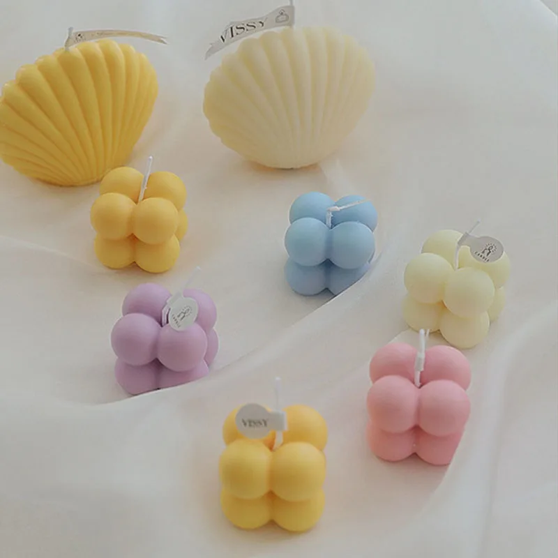 1 шт. мини-кубические восковые ароматические свечи из сои украшение для свадьбы