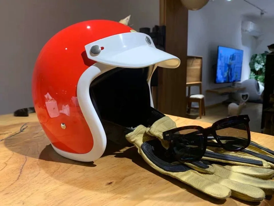 Винтажное японское Легкое покрытие TT &amp CO Casco 500tx белый резиновый край