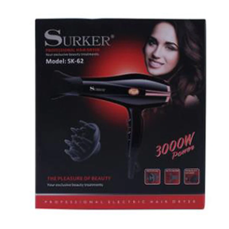 

Surker hair dryer SK62 high power anion hair dryer home hair salon multi-stage adjustment hot and cold electric wind blowing