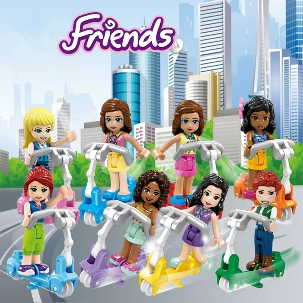 Любимый Детский самокат принцессы для девочек с сердечками озеро город Legoed