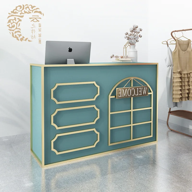 

Clothing store cash register beauty salon reception desk barber shop children's clothing store bar counter small counter desk