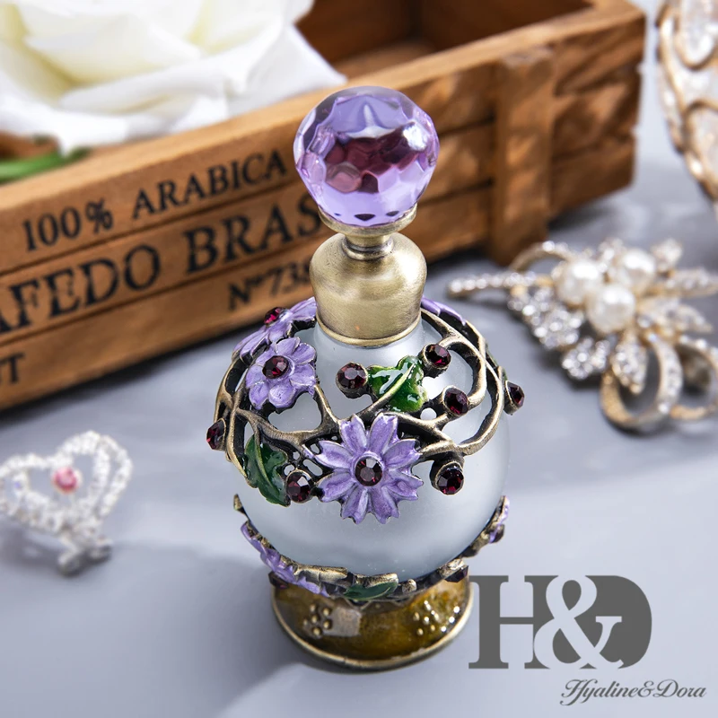 H&D, 15 стилей, пустые многоразовые флаконы для духов, Ретро стиль, матовое стекло, тонкий ароматизированный ароматизатор, контейнер для эфирных масел, Декор, подарок для девушек