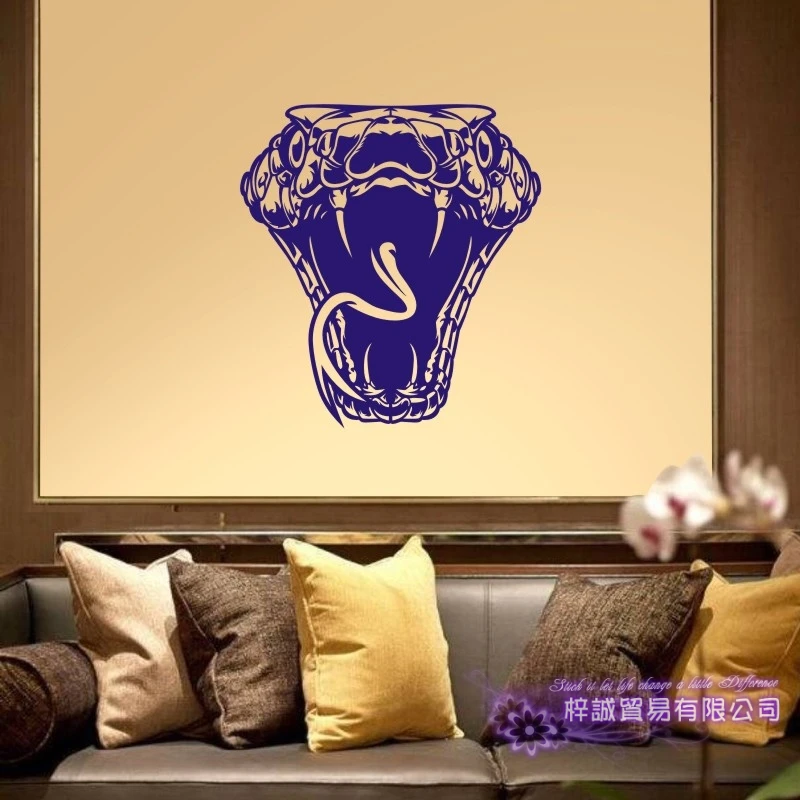 Наклейка на стену в виде змеи виниловые наклейки Декор настенное украшение