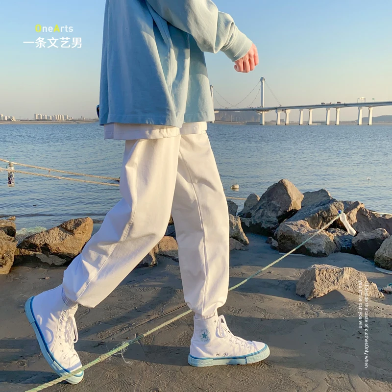 

Spring and Autumn Loose Tappered Sweatpants Korean Style Trendy All-Match High Street Ins Fashion Brand Casual Pants