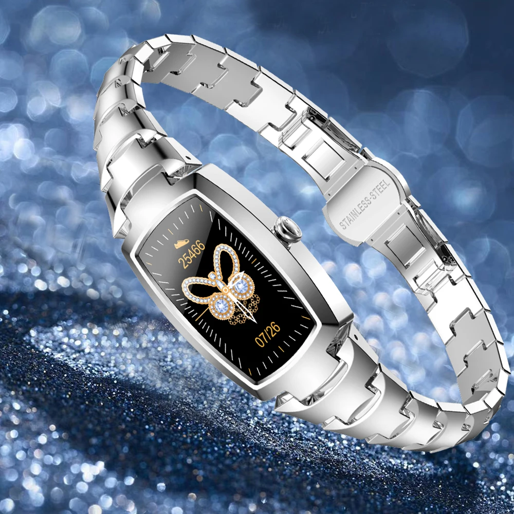 

Smart Watch Women Fashion Lovely women's watches Heart Rate Monitoring Call reminder Bluetooth H8 pro for Android