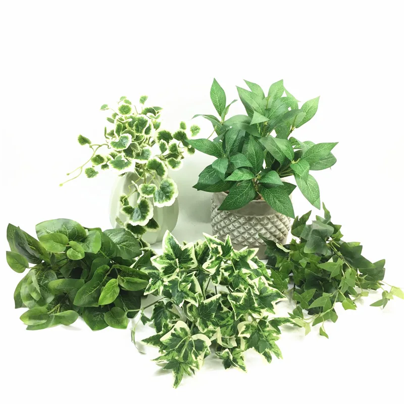 

Искусственное растение, искусственные кленовые листья, имитация плюща, зеленых листьев, травы, Декор для дома и магазина