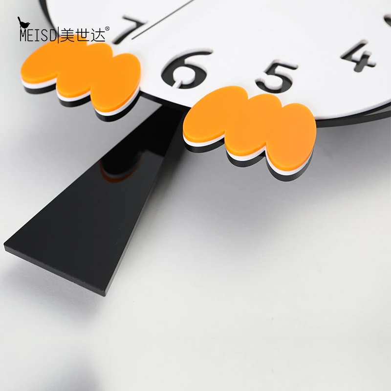 MEISD креативные Мультяшные часы с птицами настенные милые дизайнерские для