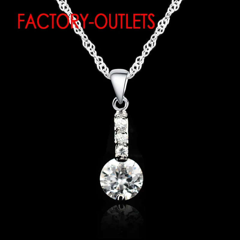 Модный набор украшений для женщин и девочек из стерлингового серебра 925 пробы