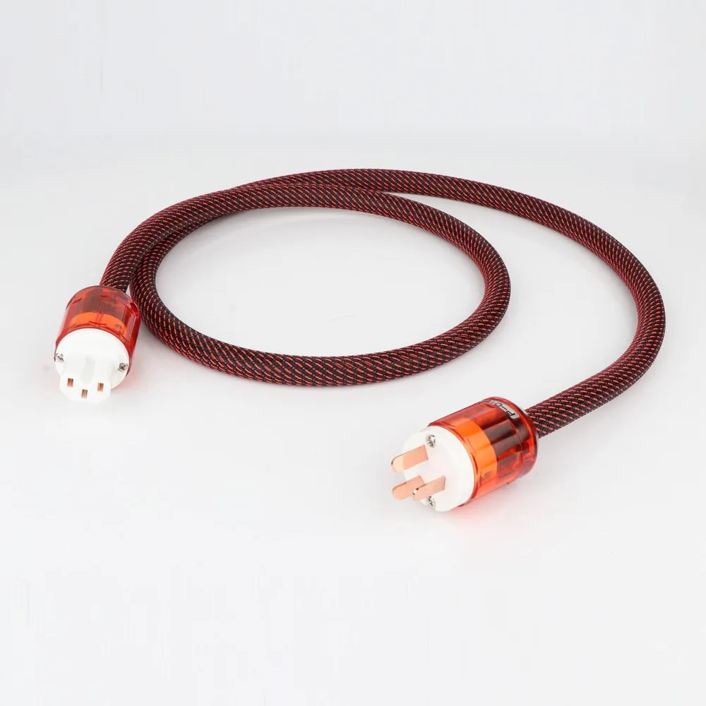 

hi end 5N OFC Pure Copper Hifi Audio AU Power cord cable hifi AC Power cable