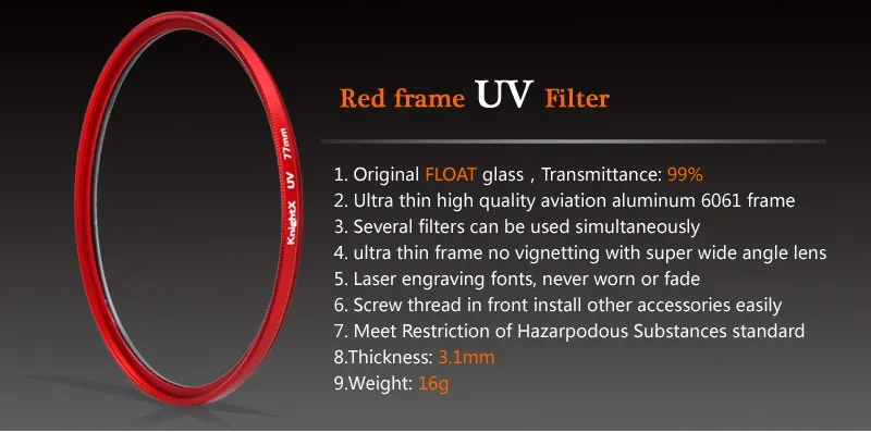KnightX FLD UV ND2 ND4 ND8 Star gnd фильтр объектива камеры 49 мм 52 мм 55 мм 58 мм 67 мм 77 мм для canon eos sony nikon d80 700d 400d 500d