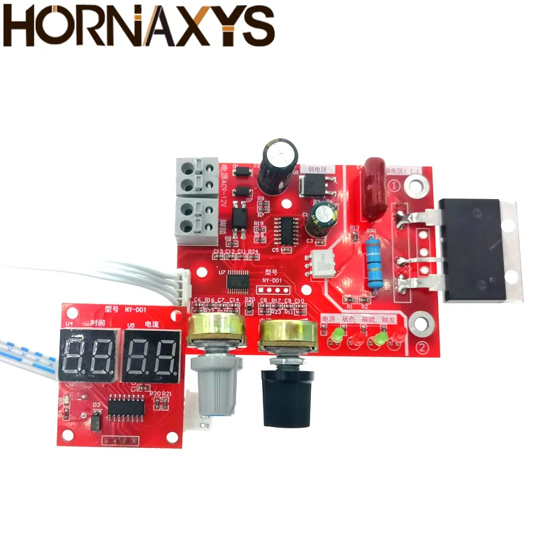 

NY-D01 100A Digital display Spot welding time and current controller panel timing Ammeter Spot Welders control Board