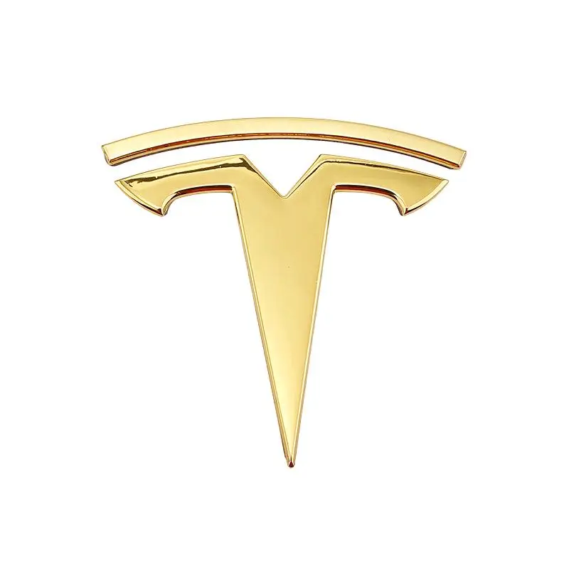 

T Logo Label Sticker Hood Sticker For Tesla Model X Model 3 Model S Space X Tesla Trunk Sticker Tesla Rear Accessories Metal
