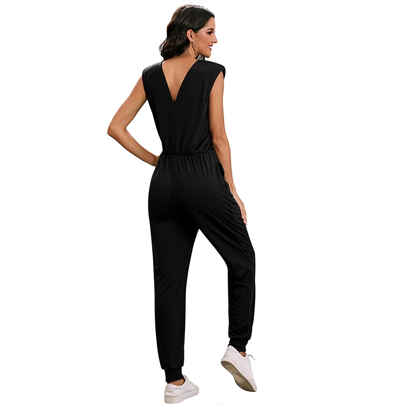 

Spring Summer Jumpsuit Women New Casual Solid Sleeveless Bodysuit Women Loose Elegant Clothes Female Oversized Clothing Lady