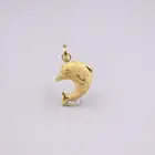 Подвеска из чистого 18-каратного желтого золота, 28x10 мм