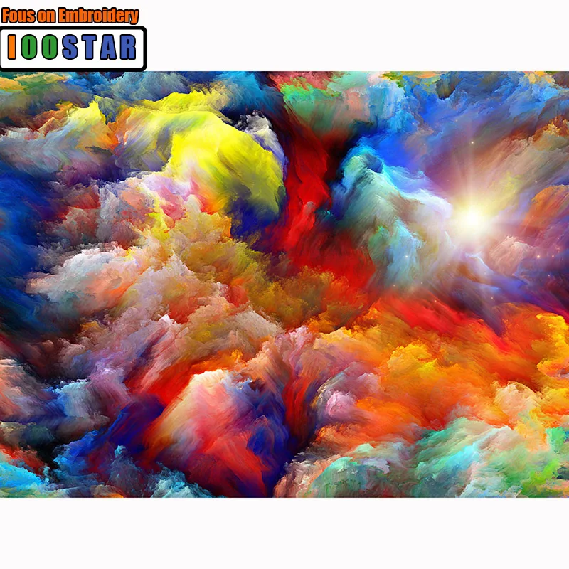 Полностью Квадратный бриллиант 5D картина психоделическая Туманность Космос