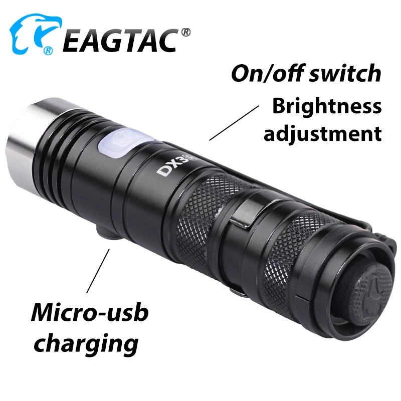 EAGTAC DX3B RC PRO USB Перезаряжаемый XHP50.2 2500LM супер мощный светодиодный карманный