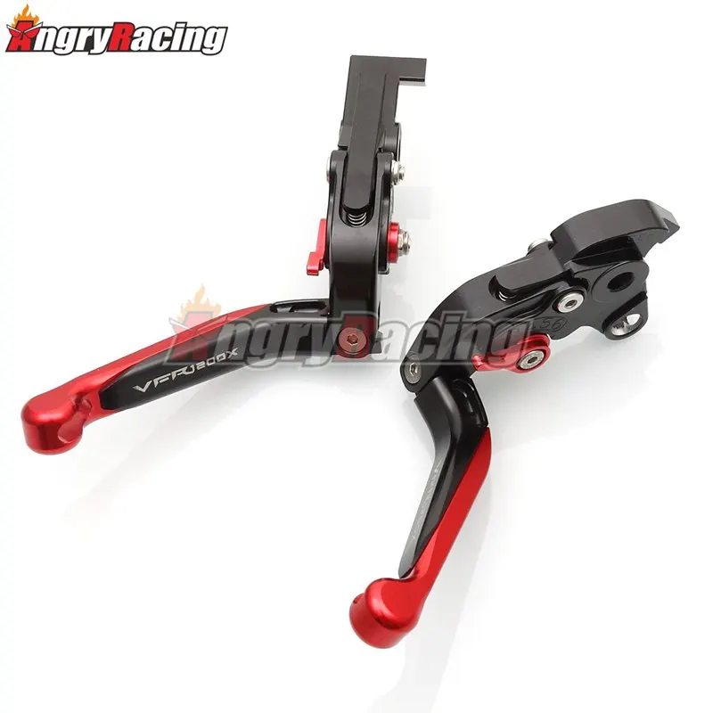 Красные и черные алюминиевые телескопические складные тормозные рычаги