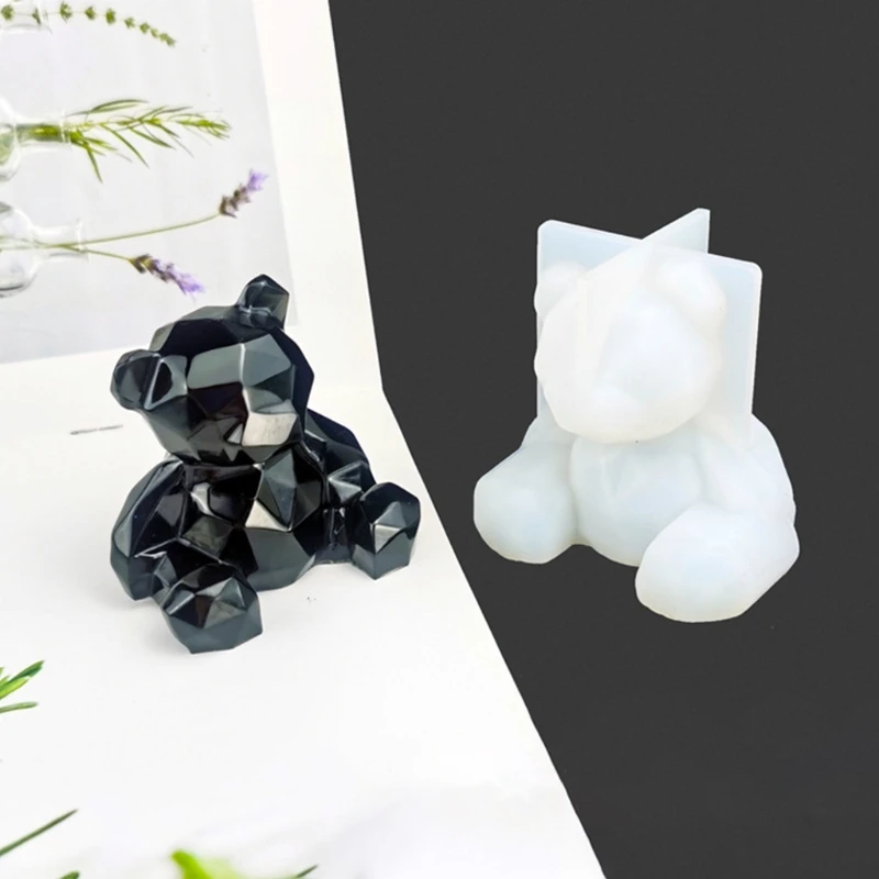 

DIY Craft 3D Медведь орнамент эпоксидная смола, форма силиконовая форма