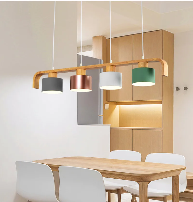 Подвеска в скандинавском стиле с тремя головками для ресторана креативная