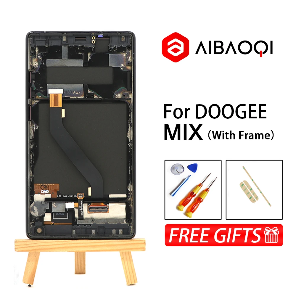 AiBaoQi New Original 100% warranty 5.5 inch Touch Screen+1280X720 LCD Display+Frame Assembly Replacement For Doogee Mix Phone | Мобильные