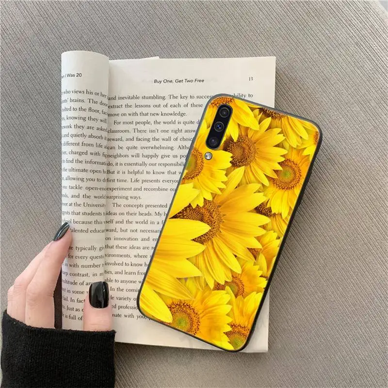 

sunflower Phone Cases For Samsung galaxy S 9 10 20 A 10 21 30 31 40 50 51 71 s note 20 j 4 2018 plus