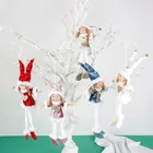 Новинка 2022, Рождественская плюшевая кукла, Очаровательная детская милая кукла, подарок для девочки, подвеска на рождественскую елку