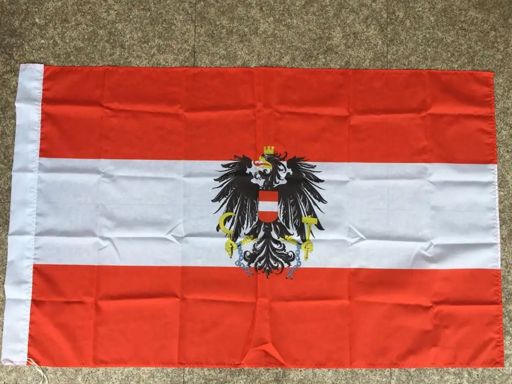 Полиэфирный Печатный австрийский Орел флаги для украшения banner Австрийский флаг