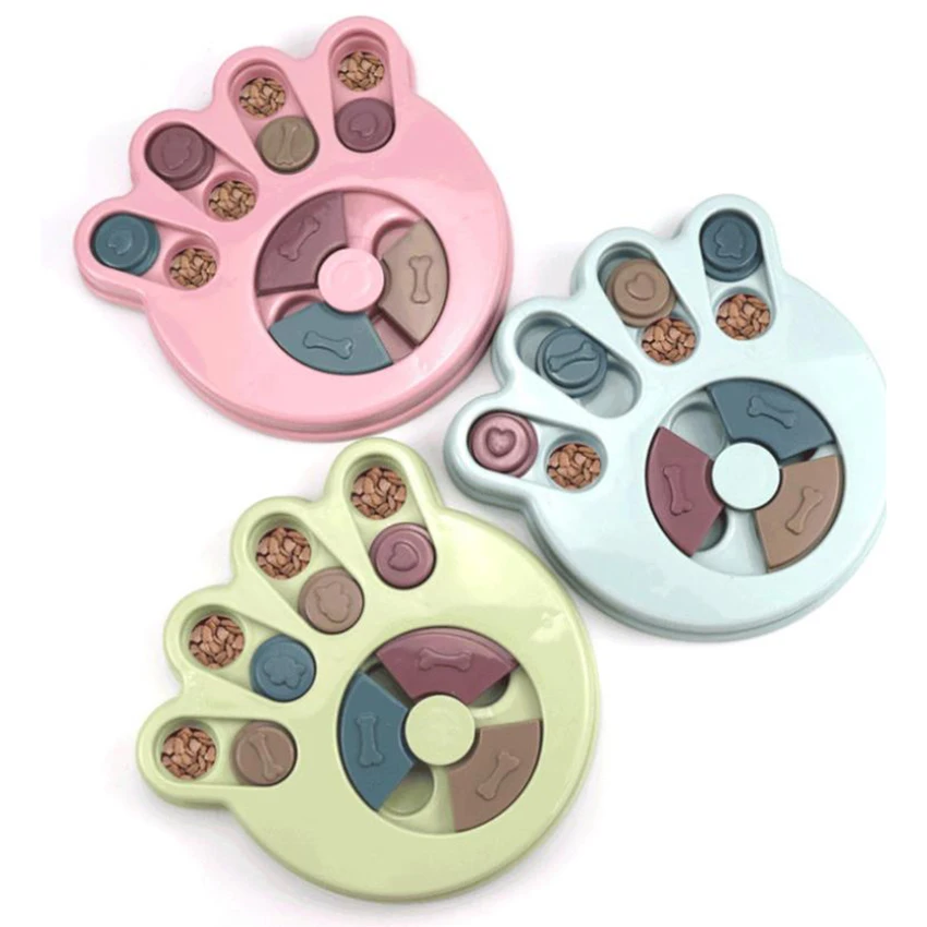

Plastic Dog Puzzle Toys Dispensing Feeding Pet Dog Training Games Feeder For Small Medium Dog Footprint,Round,Hexagonal Styles