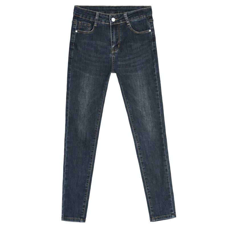 

2020 Winter Wear new trousers tight with fleece thickened high-waisted and small-legged trousers