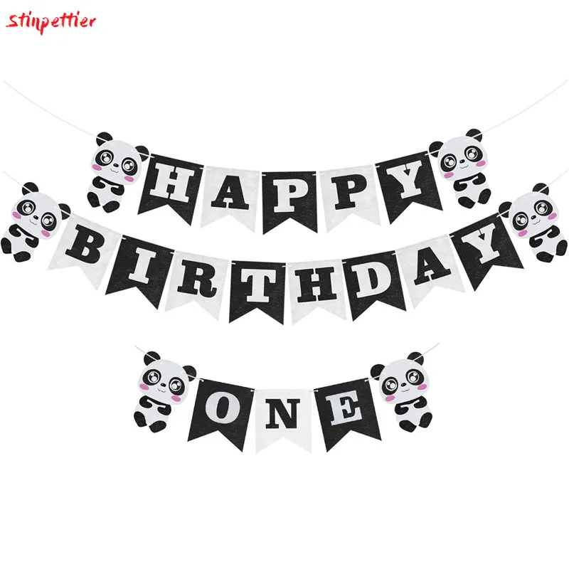 Panda вечерние одноразовые столовые приборы набор милая панда плиты соломенные