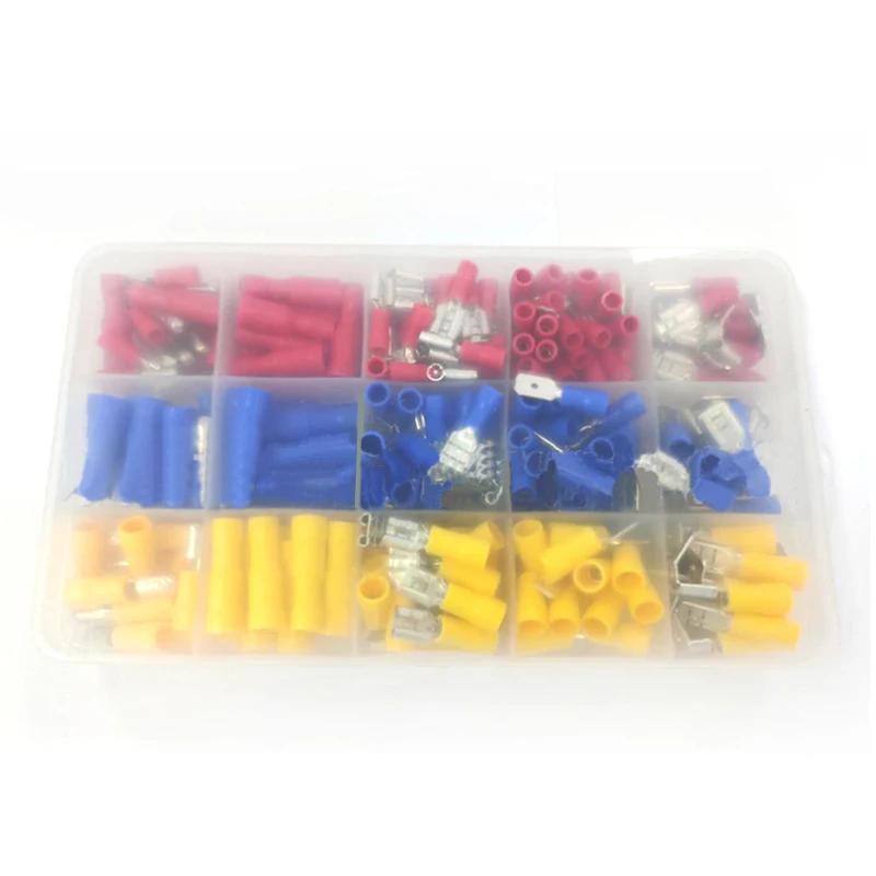 Комплект клемм проводов 236 шт./кор. изолированные клеммы для электрических в