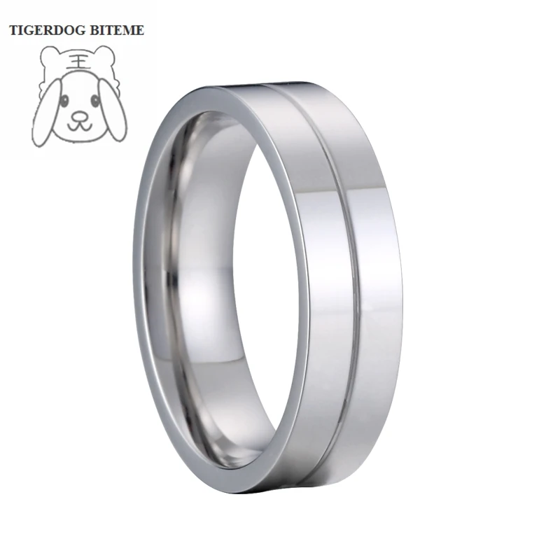 Кольца ручной работы из нержавеющей стали серебристого цвета для мужчин 6 мм с