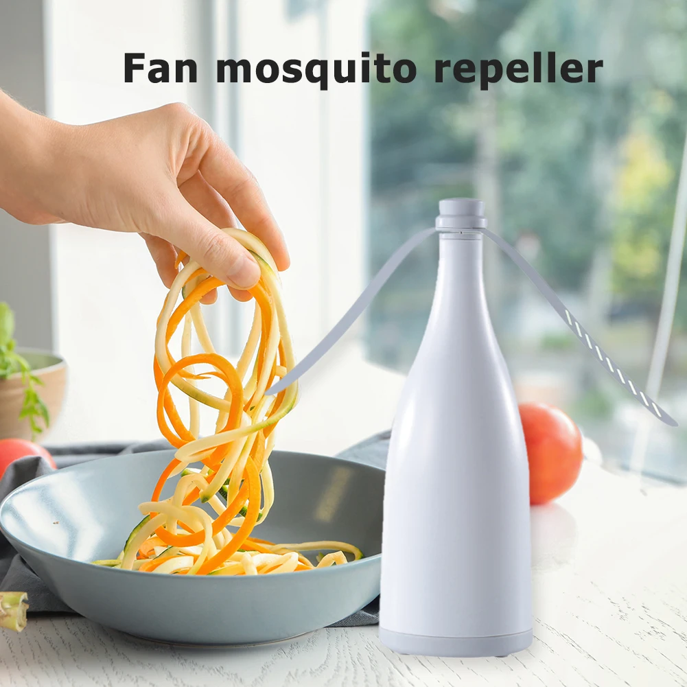 

ABS Color Light Repellent Fan Insect Bottle USB Charging Flycatcher for Outdoor Camping Food Protector with USB Cable