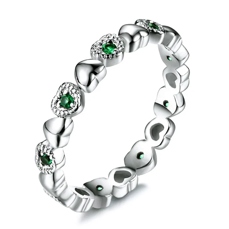 Женское Винтажное кольцо из серебра 90% пробы с маленьким черным синим и зеленым