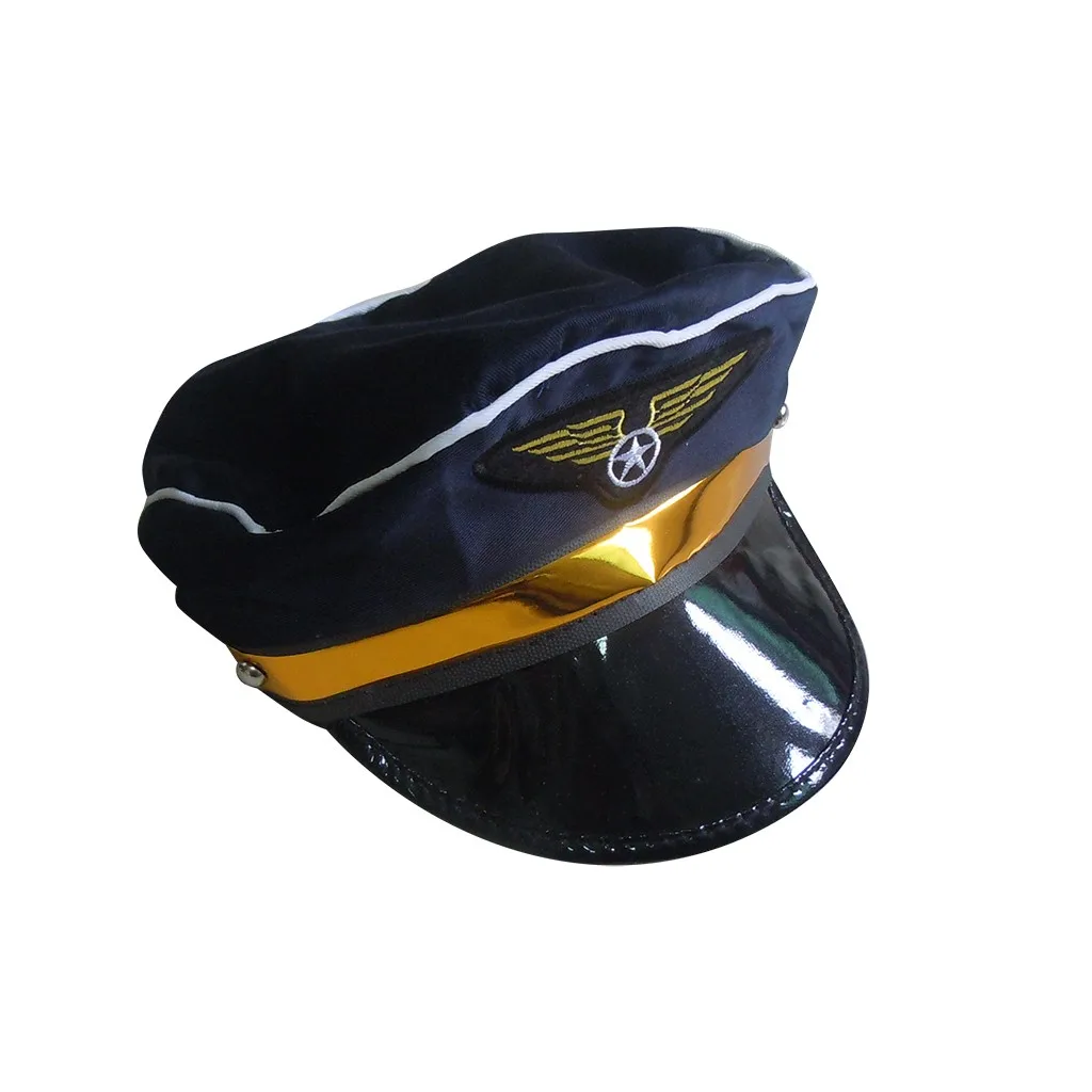 

Fashion Military Hat Captain's Yacht Hat Adjustable Sea Cap White Military Hats One Size Costume Accessory Cosplay#35
