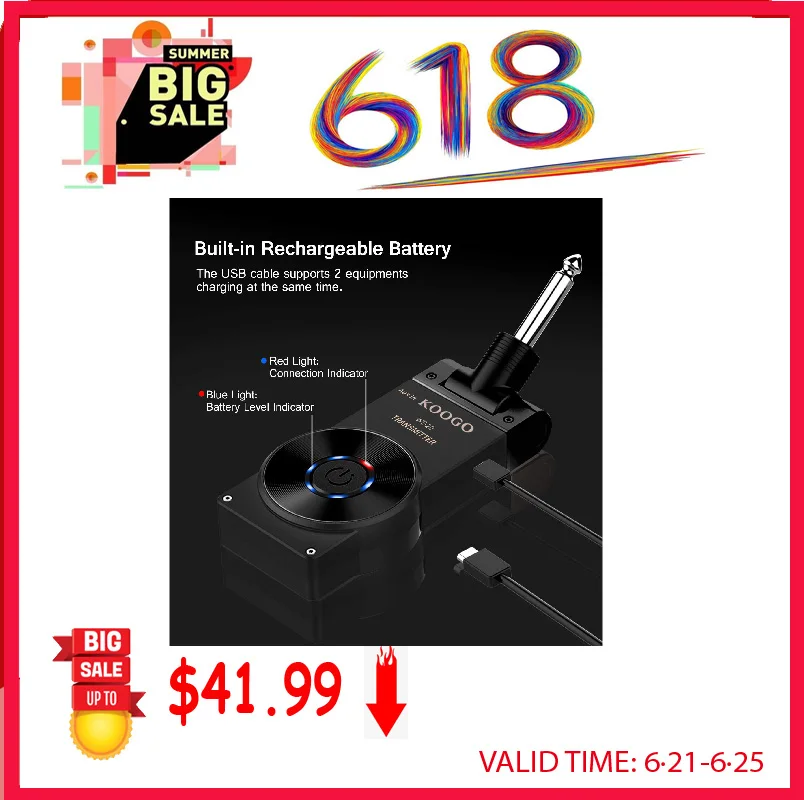 koogo wireless guitar system transmitter receiver für elektrische gitarre bass violine mit akku free global shipping