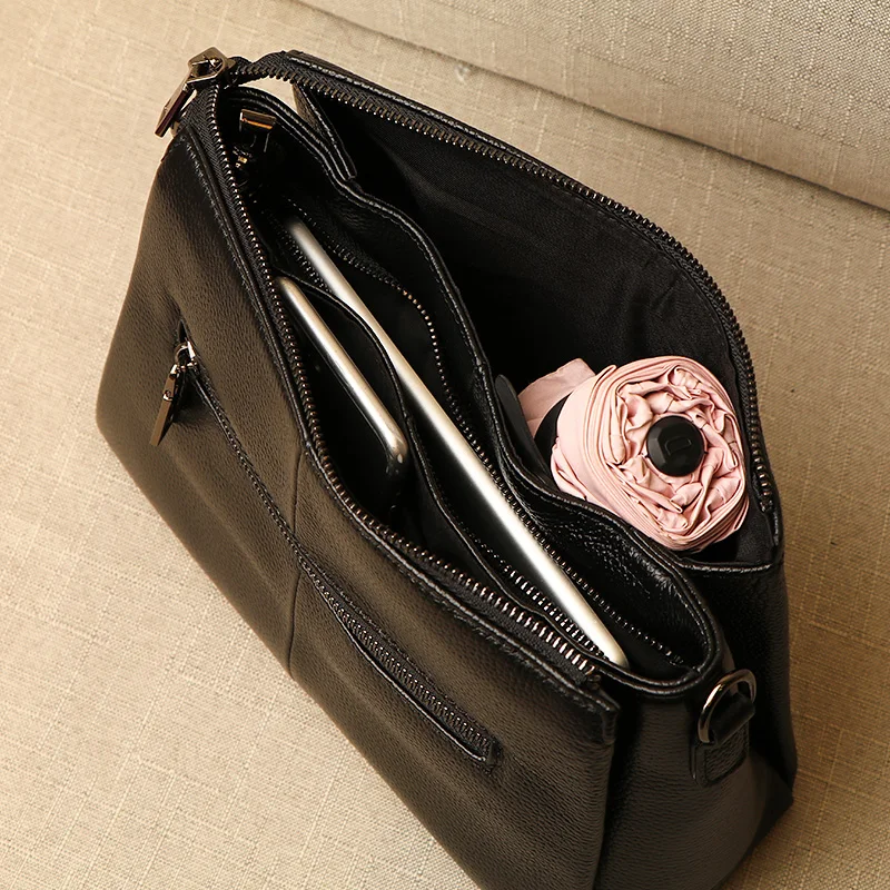 

Genuine Leather Small Ladies Crossbody Bags Female Casual Shoulder Messenger Bags For Women Luxury Handbag Fashion Tote Purse