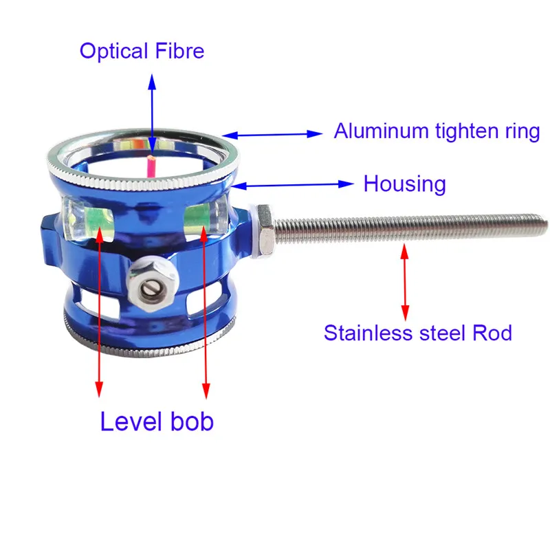 1 шт. оптический прицел для стрельбы из лука увеличение 4x/6x/8x волоконный