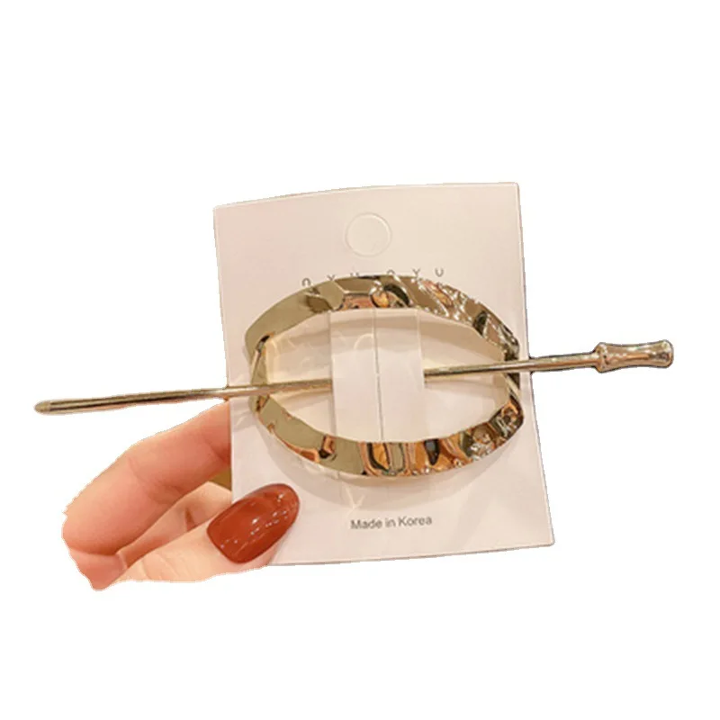 

Women Retro Hairpin Hair Knot Metal Hair Clip Jewelry For Women Elegant Lady Hairpins Fashion Alloy Hair Clip Hair Accessories