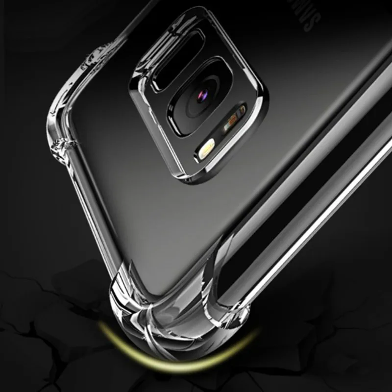 Прочный чехол для Samsung Galaxy S6 S7 Edge S8 S9 Plus A3 A5 A7 J1 J3 J5 J7 2016 2017 A6 A8 J2 Pro 2018 мягкий