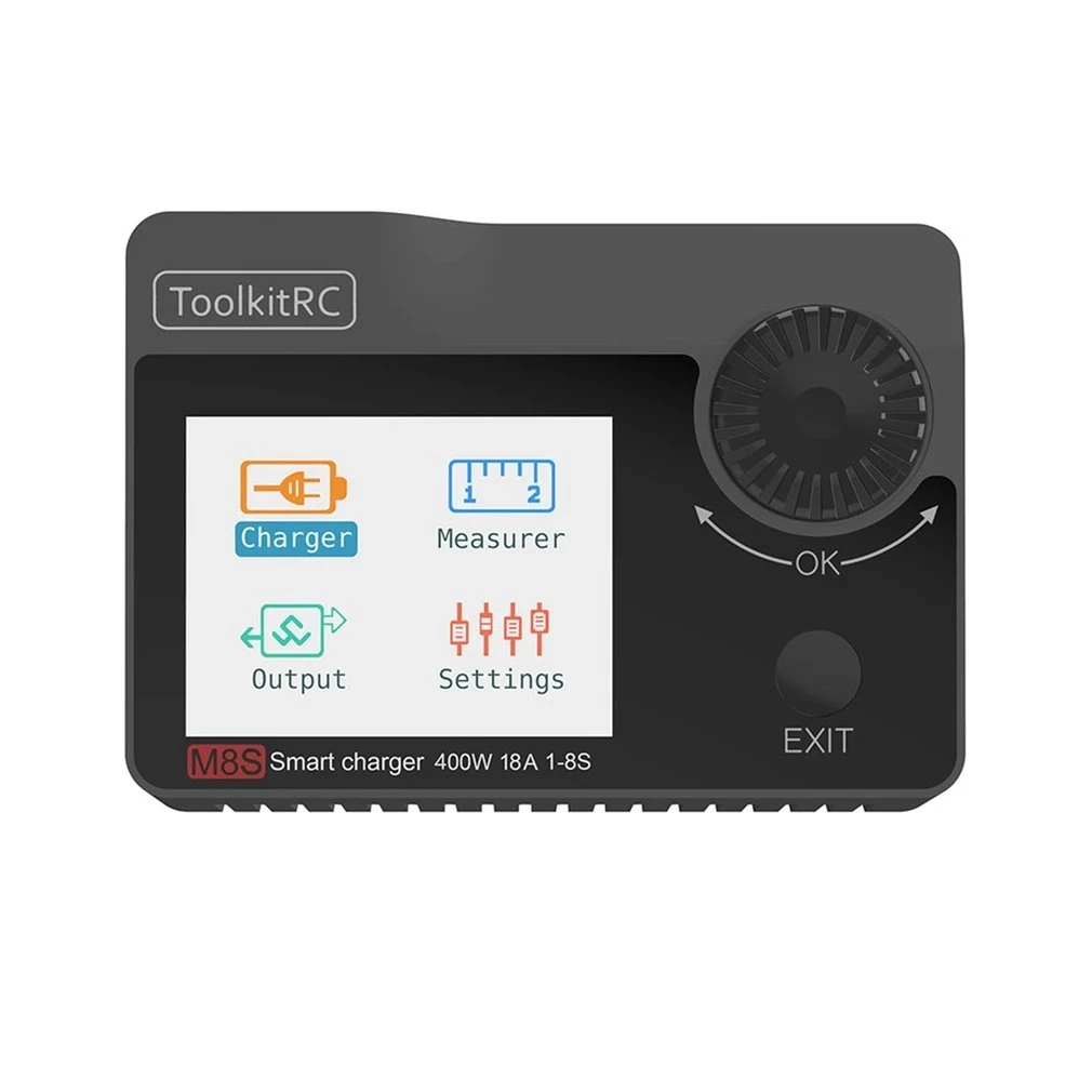 ToolkitRC M8S 400W 18A 2 4 на тонкопленочных транзисторах тонкоплёночных дюйма Цвет ЖК