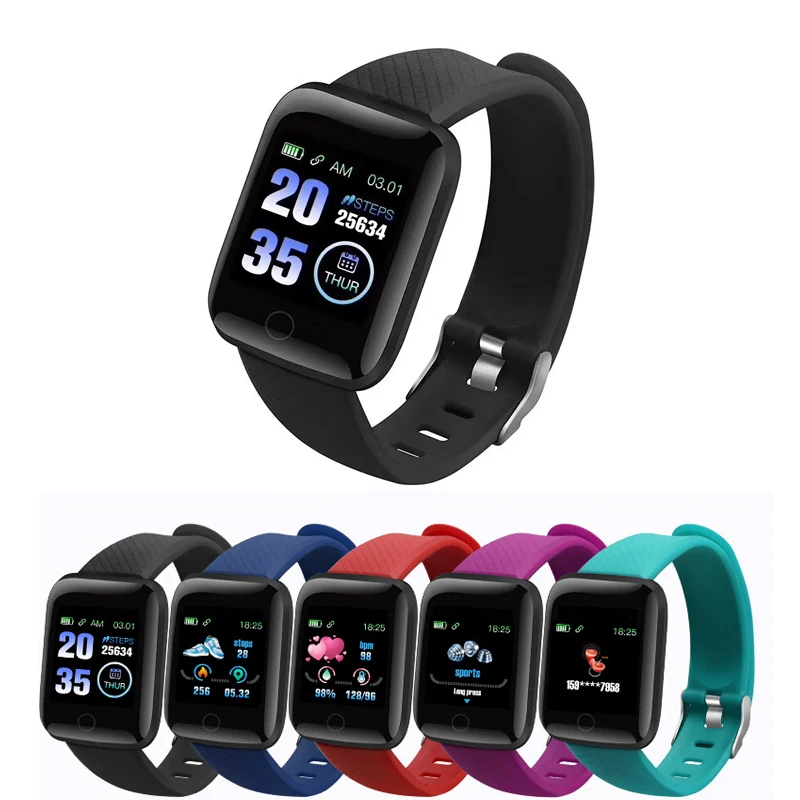 Спортивные Смарт часы D13 для мужчин и женщин водонепроницаемые 116 Plus фитнес