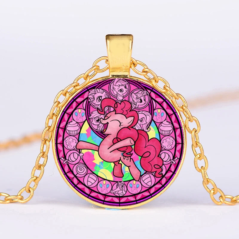 Style 19 SONGDA модное ожерелье My Little Ponies Волшебная Радуга лошадь для маленьких девочек длинная цепочка ожерелье в подарок на день рождения Аниме ювелирные изделия - Окраска металла: Style 19
