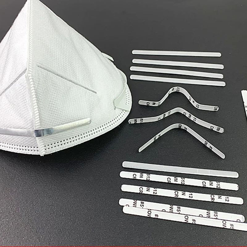 100 шт. регулируемые эластичные зажимы для мостика носа маски сделай сам