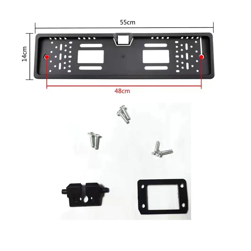 

European universal license plate frame, suitable for car image cameras, sold at two