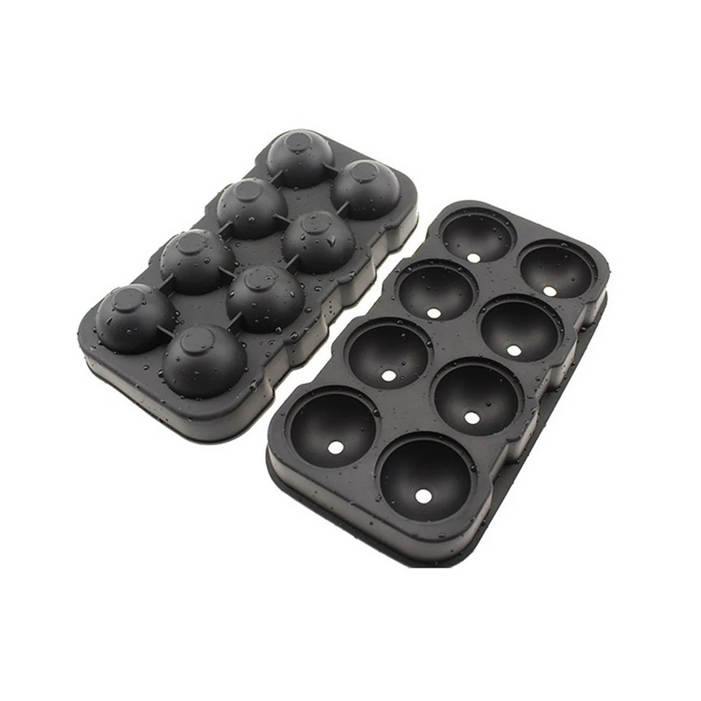 

1Pcs 8 Cavity Ice Ball Tray Silicone Ice Cube Ball Frozen Ice Sphere Mold Round Cube Tray Form Silicone Mold Pop Mold