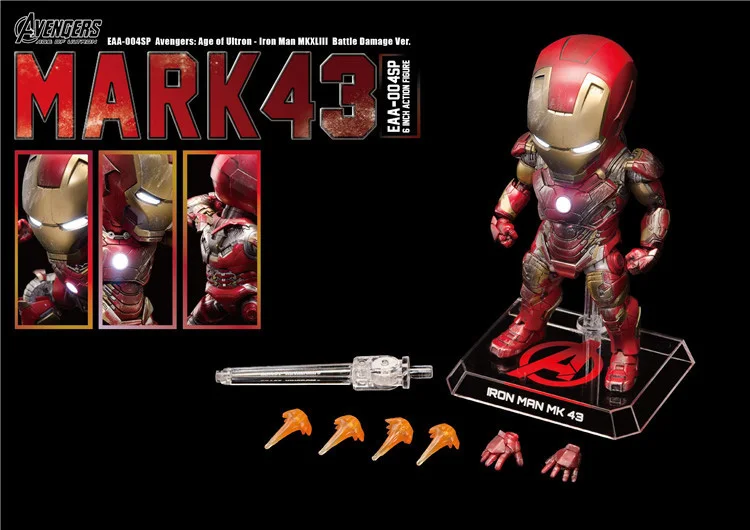EAA-024 зверь Kingdom1/12 шкал Мстители мини куклы Железный человек MK43 супер для летательного аппарата 10 юбилей издание 16 см